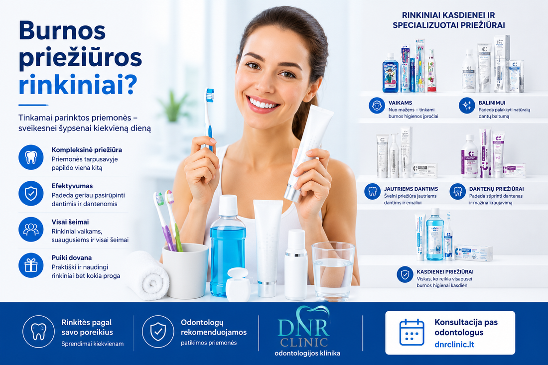 Burnos priežiūros rinkiniai – kodėl verta rinktis komplektus?
