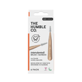 The Humble Co. bambukinis tarpdančių šepetėlis, 0,45 mm (dydis 1), oranžinis
