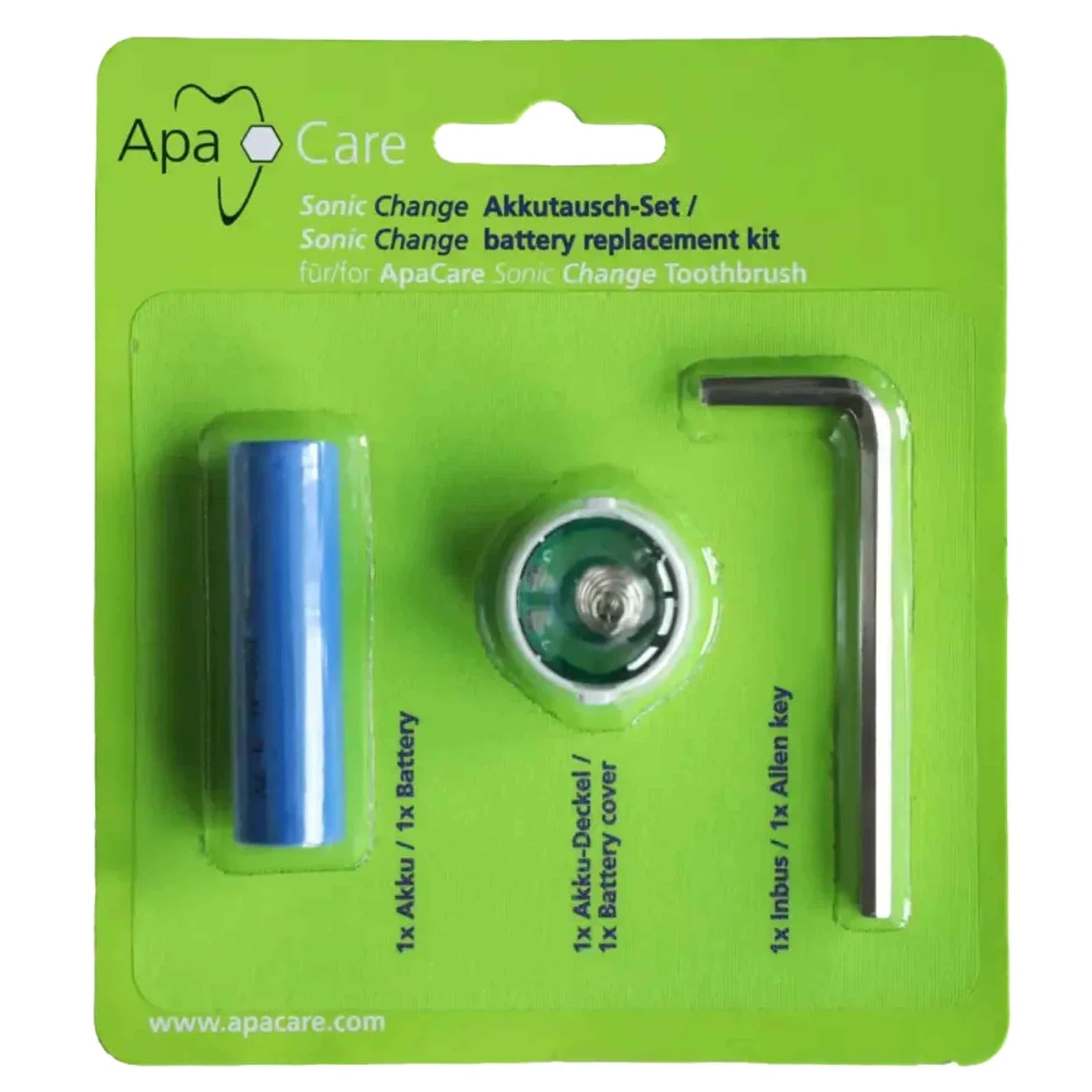 ApaCare Sonic Change akumuliatoriaus keitimo rinkinys