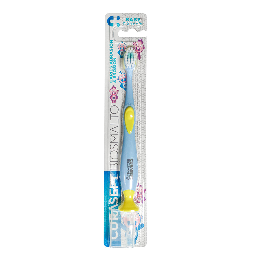 Curasept Biosmalto Baby vaikiškas dantų šepetėlis 0–3 m.