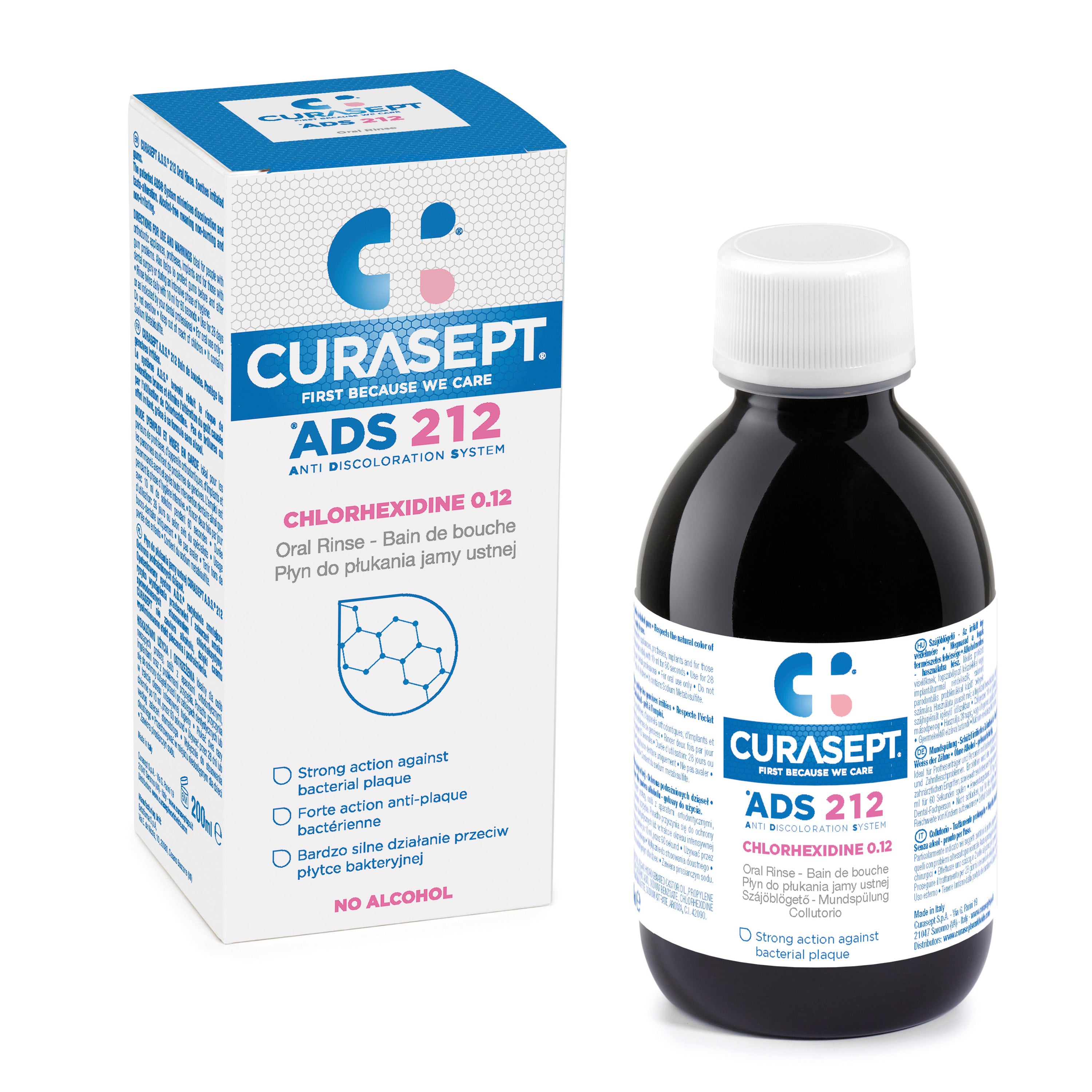 Curasept ADS 212 burnos skalavimo skystis, 200 ml