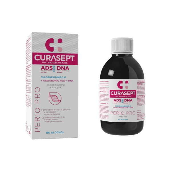 Curasept ADS Perio Pro burnos skalavimo skystis su CHX 0,12 %, 200 ml
