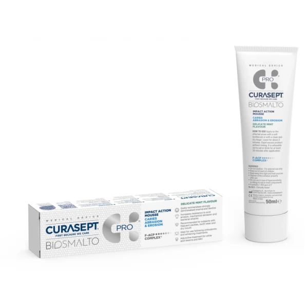 Curasept Biosmalto Caries & Erosion dantų gelis, 50 ml
