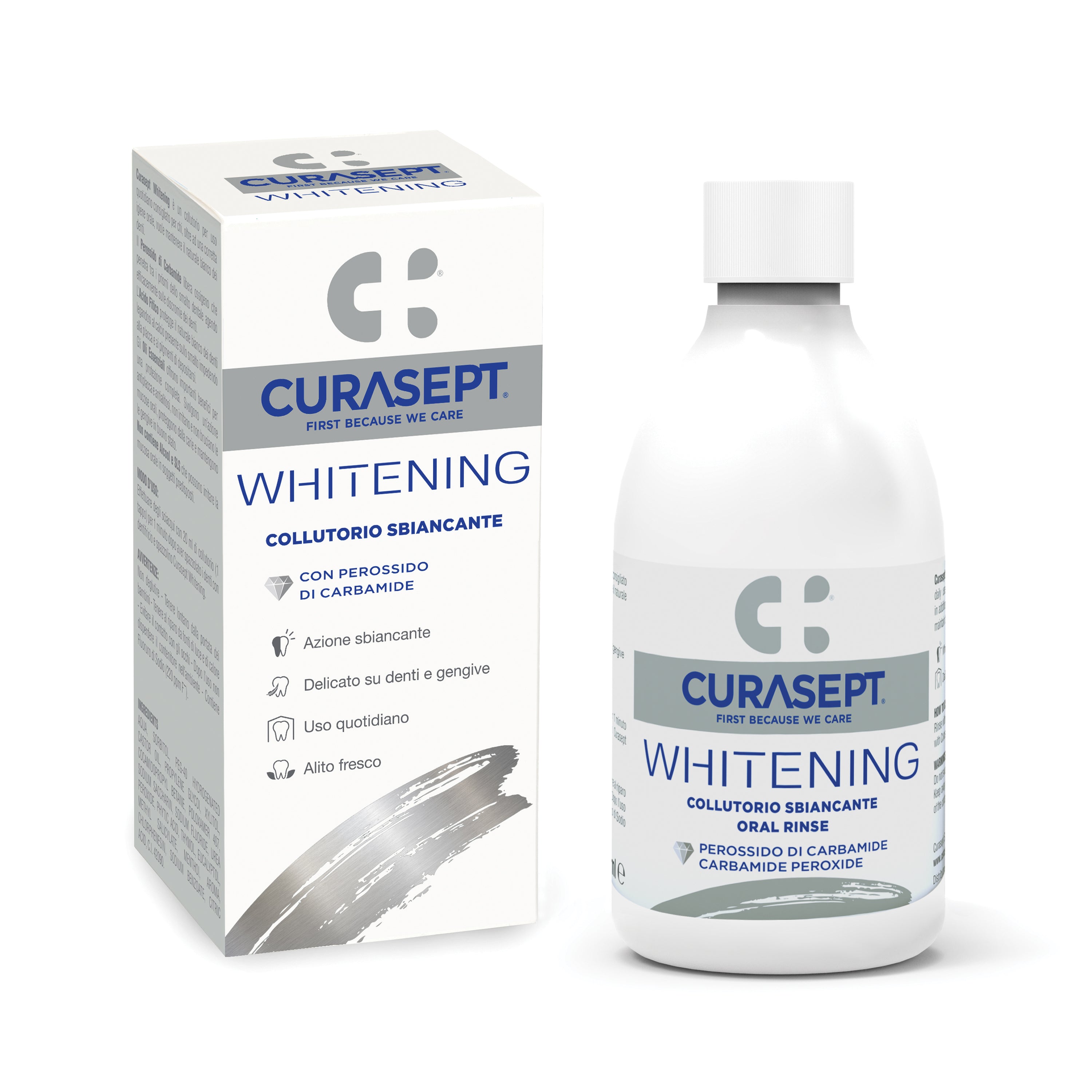 Curasept Whitening balinantis burnos skalavimo skystis, 300 ml