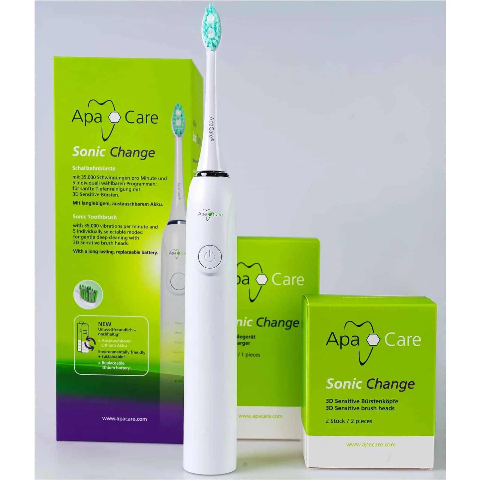 ApaCare Sonic Change elektrinis garsinis dantų šepetėlis