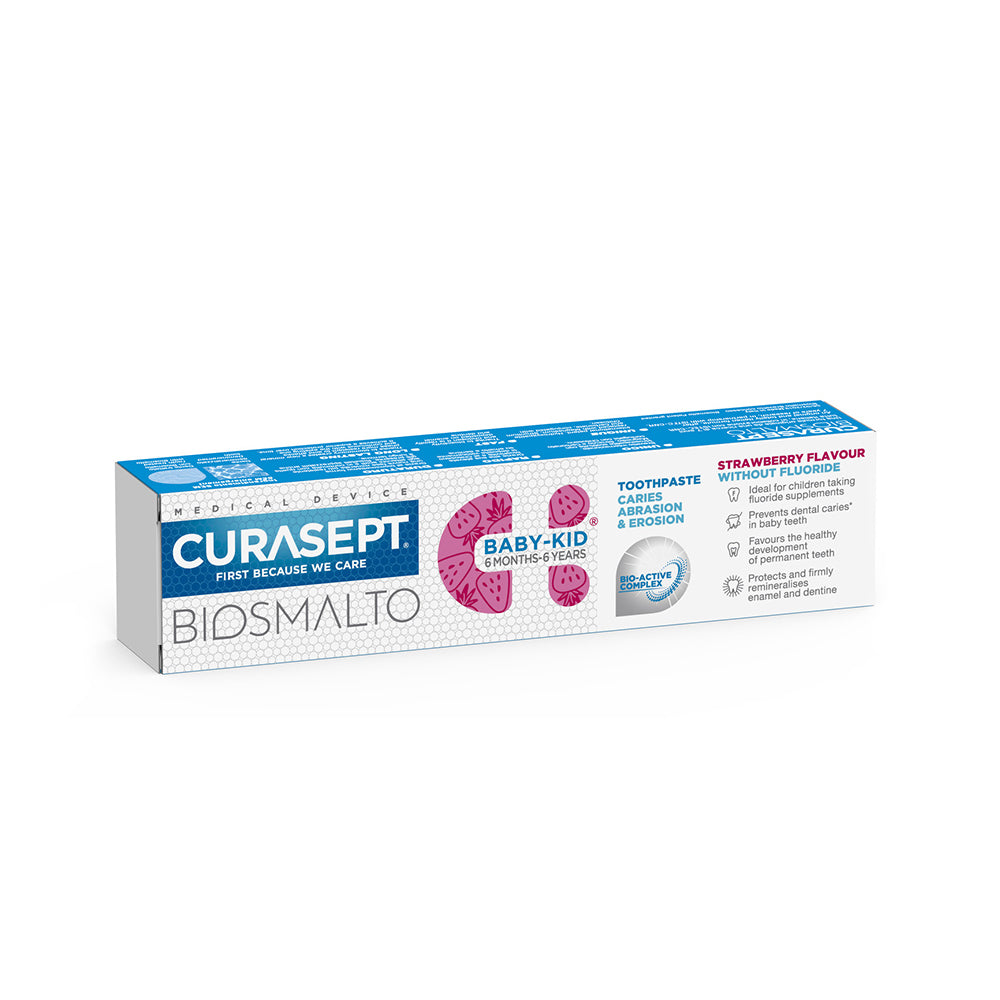 Curasept Biosmalto Baby-Kid vaikiška dantų pasta, 50 ml