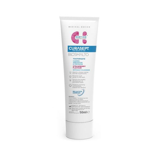 Curasept Biosmalto Baby-Kid vaikiška dantų pasta, 50 ml