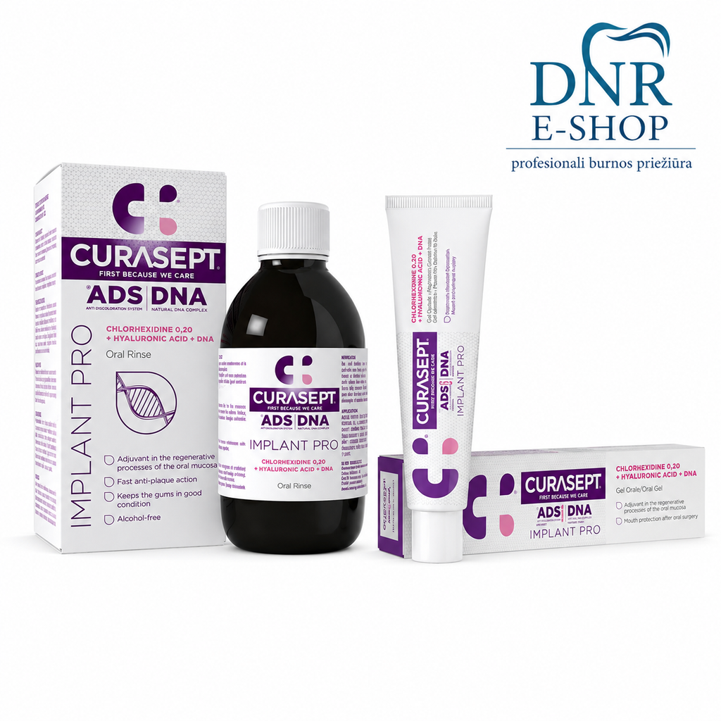 Curasept ADS DNA rinkinys po implantacijos (pasta + skalavimo skystis)