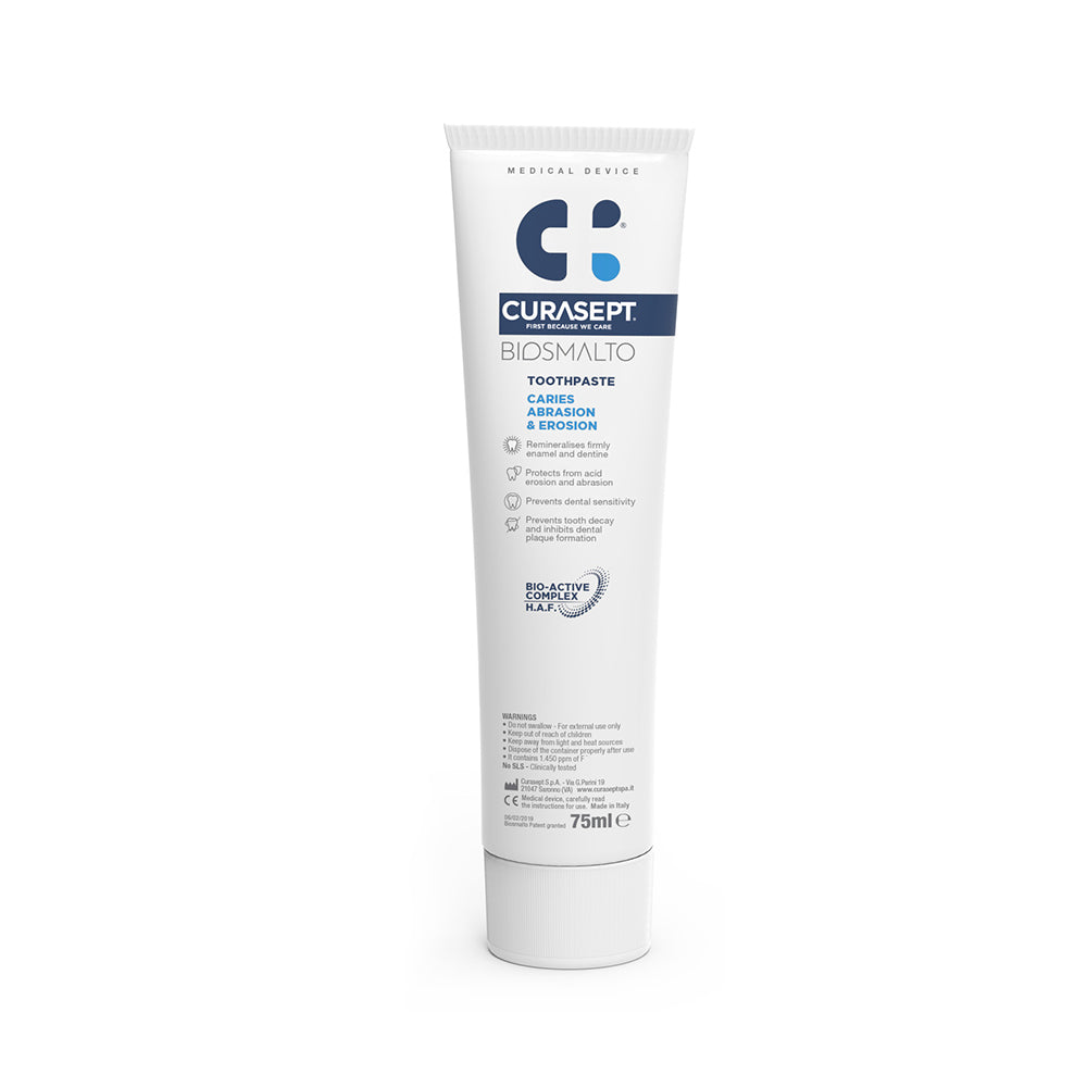 Curasept Biosmalto Caries & Erosion dantų gelis, braškių skonio 50 ml