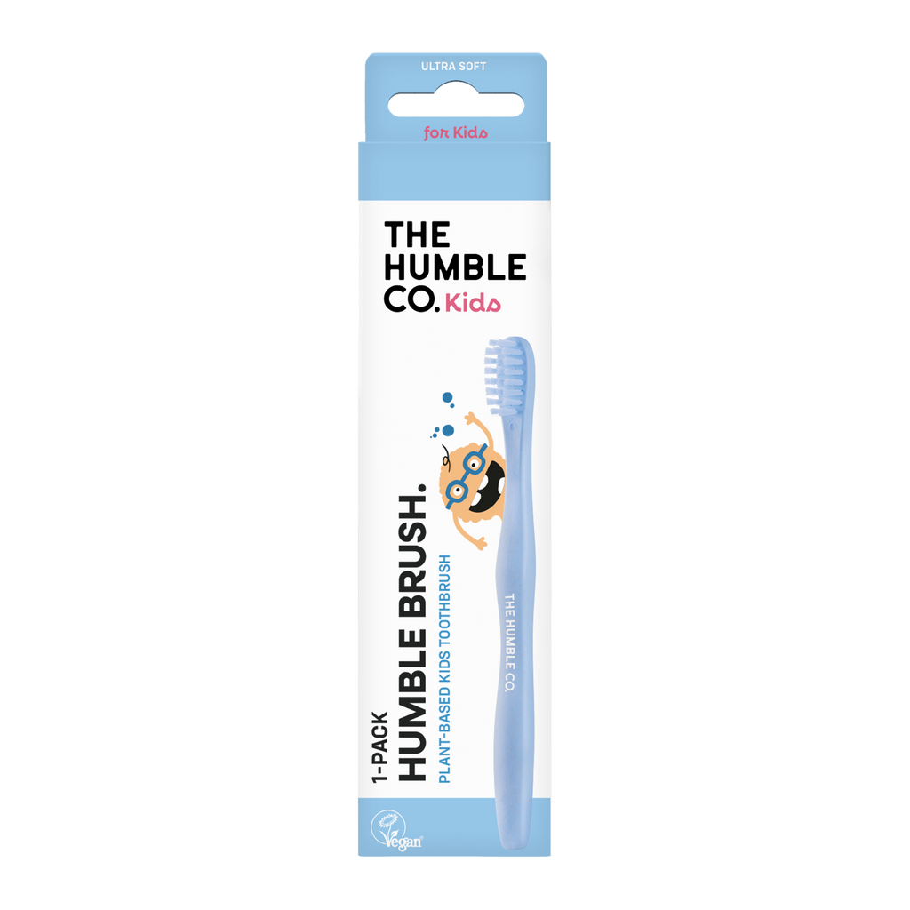 The Humble Co. vaikiškas dantų šepetėlis Extra Soft, mėlynas, 1 vnt