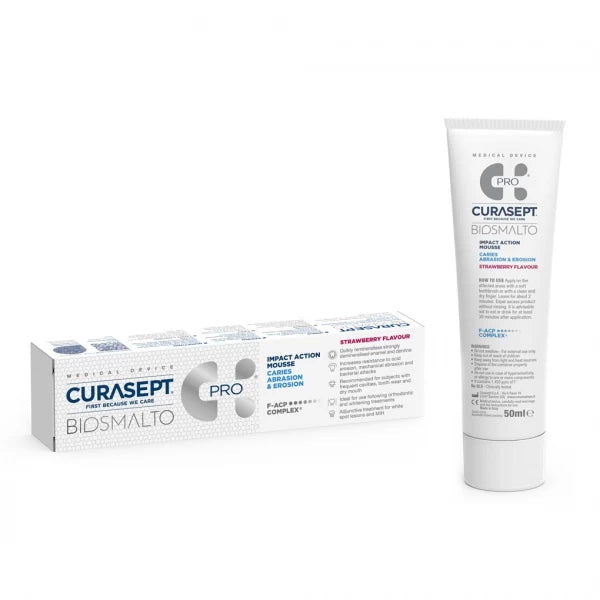 Curasept Biosmalto Caries & Erosion dantų gelis, braškių skonio 50 ml