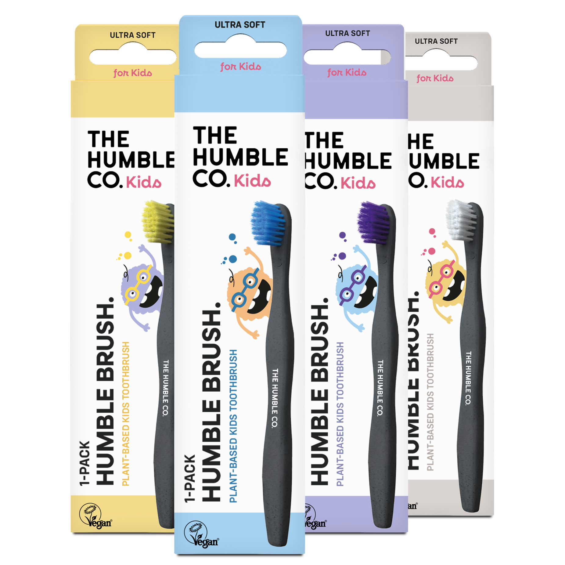 The Humble Co. vaikiškas dantų šepetėlis Ultra Soft MIX, 1 vnt