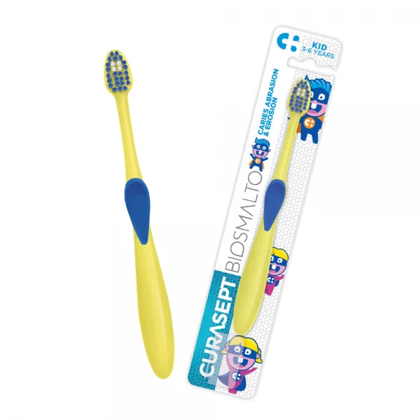 Curasept Biosmalto Kid vaikiškas dantų šepetėlis 3–6 m., 1 vnt